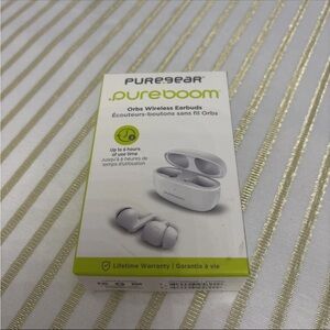 PureBoom Orbs Wireless Earbuds - White NEW